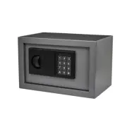 Home Office Gray Digital Cash Jewelry Safe Steel Lock Box with Keypad Security