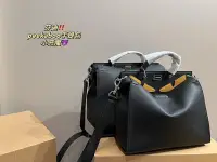 在飛比找Yahoo!奇摩拍賣優惠-【King女王代購】 FENDI 芬迪 新款金皮眼睛小惡魔p