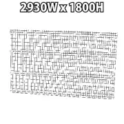 Black Industrial Fencing Commercial Weld Mesh Fence Arc 1800Hx2930mm