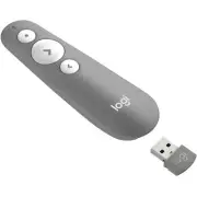 Logitech OEM R500s Laser Presentation Remote, Bluetooth, Mini Receptor-Gray