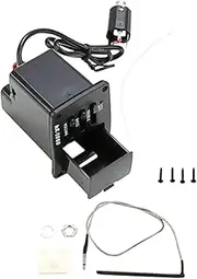 Kisangel 1 Set Guitar Eq Equalizer Multifunctional Pickup Ukulele Preamp Ukulele Pickup Plastic Pickup Acoustic Pickup Ukulele Accessory Pickup for Instrument Ukulele Part Black Metal