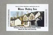 Matchbox label Pub Blane Valley Inn Glasgow Road Blanefield MP522