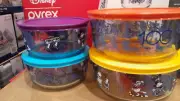 Pyrex Disney Colour Glass Food Storage Set 8 Piece
