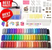 60 Colors Polymer Clay Kit, 19 Tools, 16 Accessories, Non-Toxic, for Kids & Adul