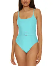 Becca by Rebecca Virtue Monte Carlo Ribbed One Piece Swimsuit