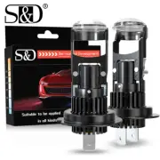 2X H7 Bi-LED Projector Lens LHD Hi/Lo Beam Headlight Mini Bulbs 60W 20000Lm Lamp
