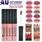 5pcs Liquid Lipstick Matte Set Waterproof Velvet Lipgloss Makeup Tool Lips Gloss