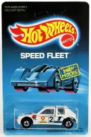Hot Wheels Peugeot 205 Rallye Speed Fleet Series - 1469 New NRFP 1986 White 1:64