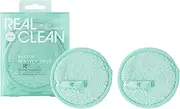 Makeup Remover Pads Reusable Plus Dual-Sided by Real Techniques for Women - 2 Pc Pads