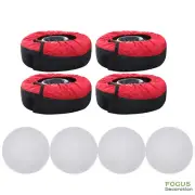 Pack Of 4 Tyre Cases And Tyre Bags Red 420D+Black 600D With Handheld