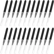 ARTSEWPLY 50pcs Black Interdental Brushes for Teeth Cleaning Ergonomic Handle Durable for Gum Care Oral Hygiene Travel Individually Wrapped