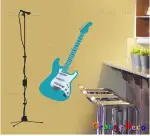 壁貼【橘果設計】電吉他 DIY組合壁貼 牆貼 壁紙 壁貼 室內設計 裝潢 壁貼