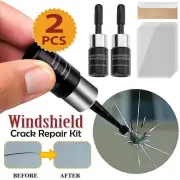 2x Windows Tool Crack Remove Chip Resin Glass Recovery Car Windscreen Repair Kit