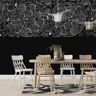3D Pizza Black Wallpaper Wall Murals Removable Wallpaper 38