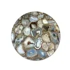 Natural Geode Agate Coffee Table Top/Agate Stone Round Kitchen Christmas Eve