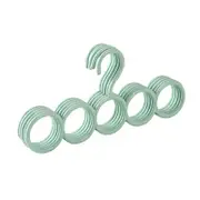 5PCS Scarf Tie Shawl 5 Hole Hanger Space Saver Wardrobe Organizer Rack Hook