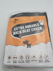 Active Pets Extra Durable Back Seat Cover Protector for Dogs or cats black
