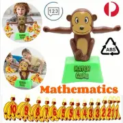 Montessori Math Toys Monkey Balance Scale Educational Game Number Board Kids AU