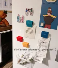 在飛比找樂天市場購物網優惠-*Fish store*糖果4色夾子冰箱白板磁性貼磁鐵冰箱貼