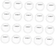 BELLIFFY 20pcs Acrylic Photo Button Badge Kit DIY Blank Pin Making Supplies for Craft Projects for Souvenirs and Custom Designs
