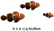 Tropical Clownfish Wall Decal Tropical Nemo Clown Fish Sticker Peel & Stick Art