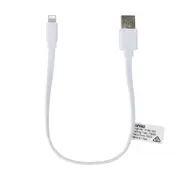 Short Noodle USB to Lightning Cable - 0.22m, White