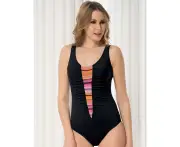 Aqua Perla Womens Monaco Black One Piece Swimwear