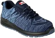 [Bullstar] Worxtar S1P 2658-0-2707-44 Safety Shoes (Colour Pigeon Blue/Navy, Size 44, Unisex, with Steel Toe Cap, Breathable, Non-Slip, Work Shoes, Protective Shoes)