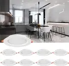 8-Pack 5.7 Inch Ultra-Thin White LED Recessed Wafer Downlight, 15W 6000K 1580LM
