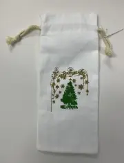 Sparkling Christmas Tree Wine Bag