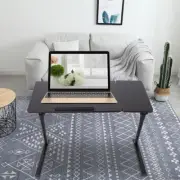 YA (Dark Walnut)Portable Height Laptop Computer Stand Desk Bed Side R