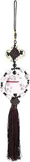 [NOLITOY] 1pc Car Ornaments Cat Keychain Cat Pendant Ornament Pendant for Vehicle Japandi Decor Car Rearview Mirror Accessories Feng Shui Japanese Chinese Style Ceramics