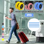 Silicone Suitcase Wheel Protection Case With Silent Sound Adjustable Size 4X
