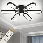 Modern LED Ceiling Light Fixture, Multi-shapes 32" Dimmable LED Flush Mount C...