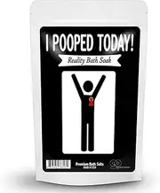 I Pooped Today Bath Soak - Funny Poop Lavender Bath Salts Purple Christmas Spa Gifts for Friends Stocking Stuffers for Women Unisex White Elephant Gift Christmas Retirement Over the Hill