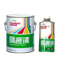 在飛比找PChome24h購物優惠-Rainbow虹牌油漆 722優麗漆 N型 透明(亮光)-1