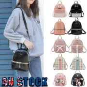 Girls Backpack School Bag PU Leather Women Travel Handbag Mini Rucksack Purse AU