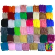 60 color 2M Fluffy Marabou Feathers Fringe Trim For Wedding Turkey Plumes Ribbon