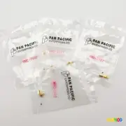 4x Pan Pacific MMCX Mini-MCX Right Angle Crimp Plug RF Adapter for RG316 RG174