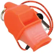 ORANGE Fox 40 SONIK BLAST CMG Whistle Official Coach Safety Rescue FREE LANYARD