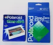 2 Packs of Polaroid SX-70 Time Zero Instant film ONE SEALED, ONE OPENED NEW