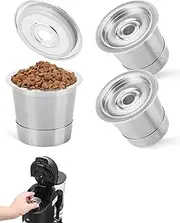 3-Pack Reusable K Cups and Coffee Pods for Ninja Coffee Maker CFP101 & PB051-304 Stainless Steel K Cups Coffee Filters - Accessories for Ninja Single Serve and Dual Brew Coffee Maker