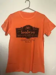 Hocus Pocus Sanderson Bed And Breakfast Tshirt Orange Womens Size Medium New
