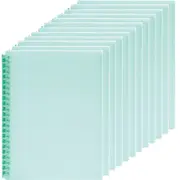 Marbig Refillable Display Book Insert Cover A4 20 Pocket Pastel Green 12 Pack