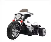 kids ride on motorbike black white