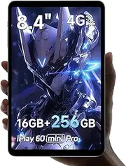 ALLDOCUBE Android 14 Tablet, Tablet Gaming 8.4 Inch G99 iPlay 60 Mini Pro with 2 Speakers, 16GB RAM 256GB ROM, Tablet FHD 1920x1200, Widevine L1, 6050mAh, 5MP/13MP, 4G LTE, 6-Axis Gyroscope