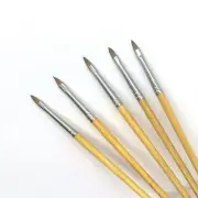 XDT Triangular Tip Nail Art Brush 5pc Set #000 Pure Kolinsky Sable Micro Detail