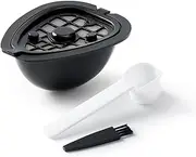 xioaue 2In1 Coffee Capsule Pod for 9662.62 Machine Refillable Filter Pod Parts Coffee Capsule and Tea-B