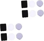 [FRCOLOR] 2sets Sponge Puff Makeup for Foundation Velour Puff Easy Clean Portable 6pcs*2