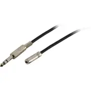 Pro.2 LA1067 Stereo 3.5mm Socket to 6.3mm Stereo Plug Extension Lead 5m